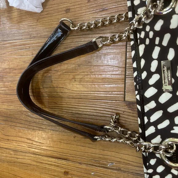 Kate Spade Animal Print Shoulder Bag Brown and Ivory - Picture 5 of 14